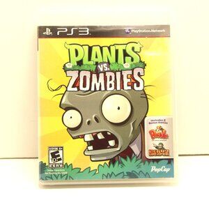 Plants vs. Zombies (Sony PlayStation 3, 2011) PS3 CIB Complete w/Manual Tested